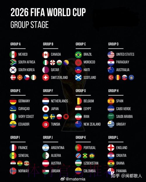 2026美加墨世界杯排名